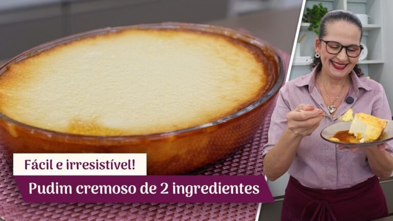 Como Fazer Pudim de 2 Ingredientes Sem Ovos na Travessa: Cremoso, Fácil e Rápido
