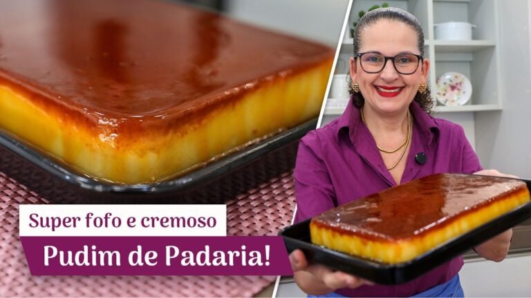 Como Fazer Pudim de Padaria Cremoso e Fofinho da Isamara