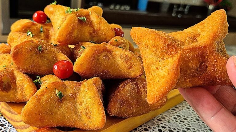Como Fazer Salgado Frito de Carne Moída Crocante e Delicioso