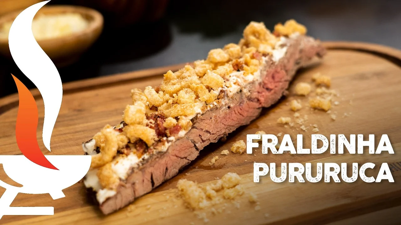 Fraldinha Pururuca com Requeijão e Bacon 