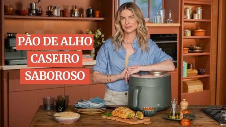 Pão de Alho na Air Fryer em 8 Minutos: Crocante por Fora e Cremoso por Dentro