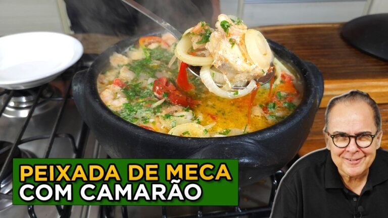 Peixada de Meca com Camarão na Panela de Barro: Receita Suculenta e Fácil